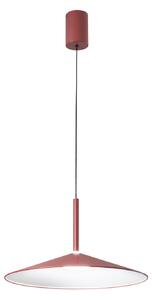 Luce Ambiente Design LED-visoka svetilka Khan, rdeča, Ø 48 cm, kovina, CCT, Rdeča, Dnevna soba / jedilnica, Kovina, Sodobni