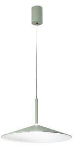 Luce Ambiente Design LED-visoka svetilka Khan, zelena, Ø 48 cm, kovina, CCT, Zelena, Dnevna soba / jedilnica, Kovina, Sodobni