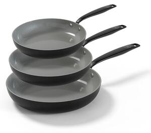 BE Living Set ponev Essential Black 20-24-28 cm