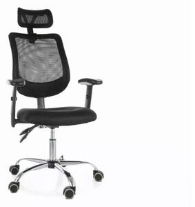 Črn pisarniški stol FLEXISEAT Q-118RC