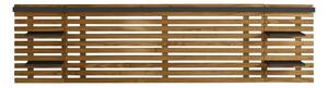Črno/naravno vzglavje iz masivnega bora 240x62 cm Nidra – Marckeric