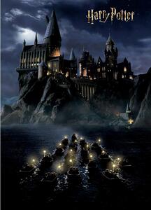 Otroška fotografska ozadja Harry Potter HogwartsNight 182 x 252 cm, 4 deli