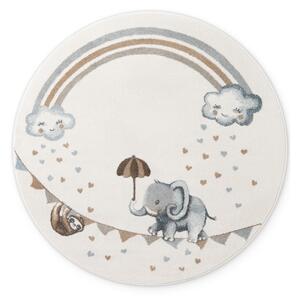 Kremno bela otroška preproga ø160 cm Walk like an Elephant Rainbow – Villeroy&Boch