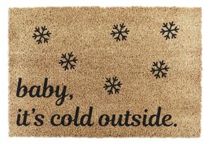 Predpražnik z božičnim motivom iz kokosovih vlaken 40x60 cm Baby It's Cold Outside – Artsy Doormats