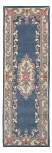 Modra volnena preproga Flair Rugs Aubusson, 67 x 210 cm