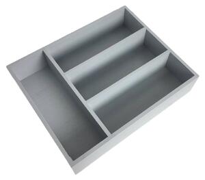 AtmoWood Organizator za jedilni pribor 25 x 31 x 7 cm - siv