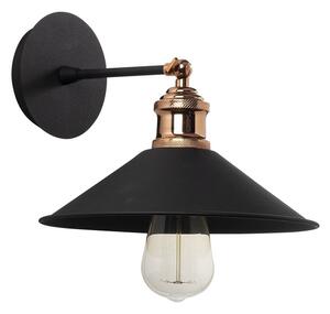Črna stenska svetilka ø 24 cm Berceste – Opviq lights