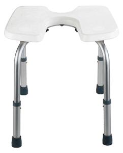 Bel stolček za prho Wenko Hygienic Stool White, 53 x 46 cm