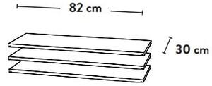 Temno zelen/črn sistem modularnih polic 244x97 cm Dakota – Tenzo