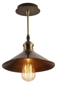 Stropna svetilka v bronasti barvi s kovinskim senčilom ø 24 cm Berceste – Opviq lights