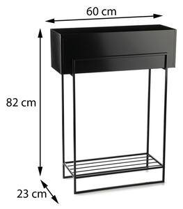 Stojalo za rože 82x60 cm črna