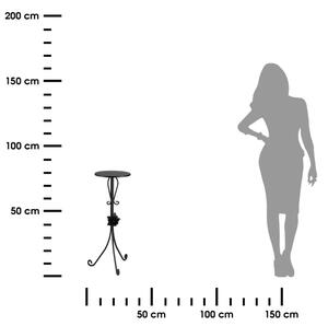 Stojalo za rože 75x35 cm črna