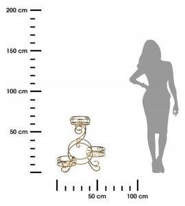 Stojalo za rože 64x60 cm zlata