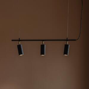 Globen Lighting viseča svetilka Hubble 3, črna, dolžina 75 cm, 3 žarnice, zatemnjen, Črna, Dnevna soba / jedilnica, Aluminij, Skandinavski