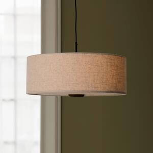 Globen Lighting viseča svetilka Bosco 55, bež, Ø 55 cm, tkanina, zatemnjen, Bež, Dnevna soba / jedilnica, Tkanine / tekstil, Skandinavski