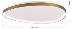 Orion DL 7-696/80 - LED Stropna svetilka CHARLIE LED/72W/230V pr. 80 cm zlata