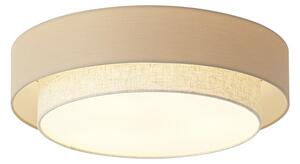 Sodobna stropna svetilka bež 50 cm 3-luči - Drum Duo