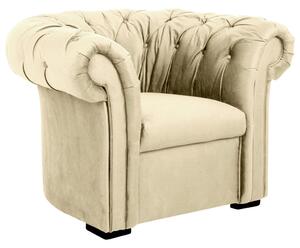 CHESTERFIELD FOTELJ, bež tekstil