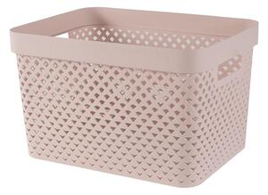Svetlo rožnata plastična škatla za shranjevanje 35,5x26x22 cm Pure – Curver