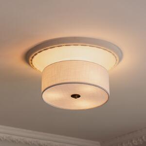 Globen Lighting stropna svetilka Noah, premer 35 cm, bela, zatemnjen, Bela, Dnevna soba / jedilnica, Tkanine / tekstil, Skandinavski