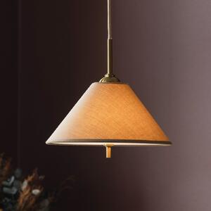 Globen Lighting viseča svetilka IRIS 25, mokka rjava, Ø 25 cm, zatemnjen, Rjava / rjasta, Dnevna soba / jedilnica, Tkanine / tekstil, Skandinavski