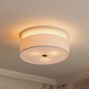 Globen Lighting stropna svetilka Noah, premer 50 cm, bela, zatemnjen, Bela, Dnevna soba / jedilnica, Tkanine / tekstil, Skandinavski