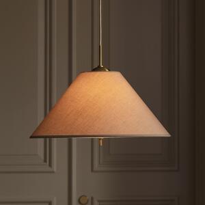 Globen Lighting viseča svetilka IRIS 50, mokka rjava, Ø 50 cm, zatemnjen, Rjava / rjasta, Dnevna soba / jedilnica, Tkanine / tekstil, Skandinavski