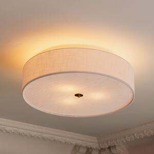 Globen Lighting stropna svetilka Noah, premer 65 cm, bela, zatemnjen, Bela, Dnevna soba / jedilnica, Tkanine / tekstil, Skandinavski