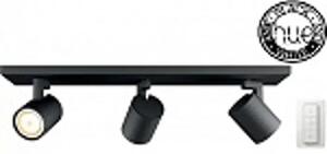 HUE LED REFLEKTOR 'RUNNER' 3XGU10/5,5W/230V/CRNI + DIMMER SWITCH 53093/30/P7#