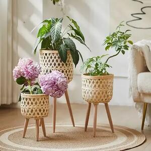 Rattanbloom™ Samostoječi Cvetni Lonci Iz Ratana