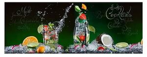 Steklena slika (Exotic Cocktails, Š x V: 125 x 50 cm)