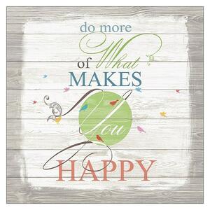 ProArt Type Hype Okrasni panel (Do more of what makes you Happy., Š x V: 30 x 30 cm)