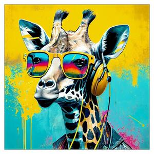 ProArt Young Living Slika na platnu (Animals with Headphones - Giraffe, Š x V: 30 x 30 cm)