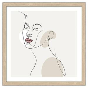 ProArt Slika Slim Scandic (Line Art Faces II, Š x V: 33 x 33 cm)