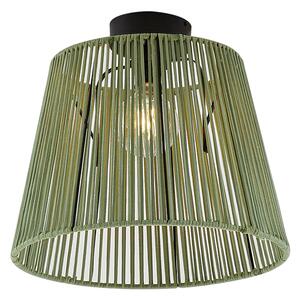 Zunanja stropna svetilka z zeleno vrvjo IP54 - Jayla