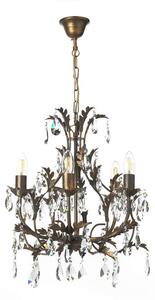 KRISTALNA VISEČA SVETILKA 42/42/80 cm E14