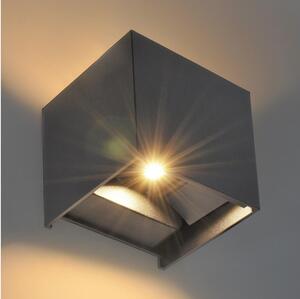 Brilagi - LED Zunanja stenska svetilka CUBE LED/6W/230V antracit IP54