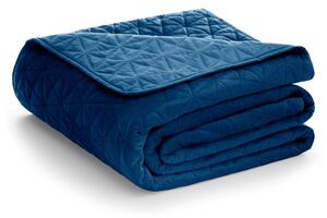 Modro posteljno pregrinjalo AmeliaHome Laila Royal, 220 x 240 cm