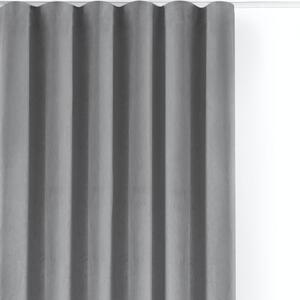 Siva žametna zavesa za delno zatemnitev 200x250 cm Velto – Filumi