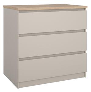 Kremno bela komoda 77x76x50 cm Naia – Tvilum