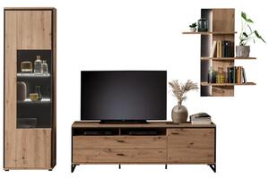 DNEVNI REGAL, antracit, barve hrasta