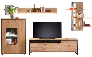 DNEVNI REGAL, antracit, barve hrasta