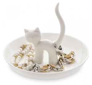 Porcelanast pladenj za nakit Cat – Balvi