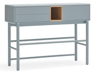 Modra/siva stranska mizica 35x120 cm Corvo – Teulat
