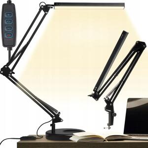 USB 80 LED gibljiva namizna svetilka na podstavku črna