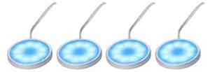 Hi Lite set 4x LED modra svetilka za dekoracijo pohištva