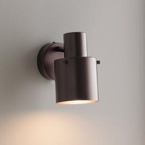 Globen Lighting stenska svetilka Clark, bronasta, širina 10 cm, kovina, Bronasta / starinska medenina, Dnevna soba / jedilnica, Kovina, Skandinavski