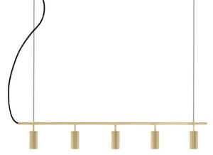 Globen Lighting viseča svetilka Hubble 5, medenina, dolžina 130 cm, 3 žarnice, zatemnjen, Bronasta / starinska medenina, Dnevna soba / jedilnica, Aluminij, Skandinavski