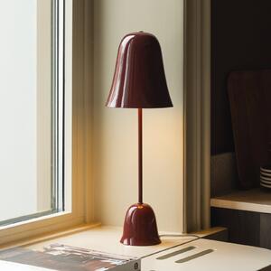 Globen Lighting namizna svetilka Blåklockan, vinsko rdeča, višina 56 cm, Rdeča, Dnevna soba / jedilnica, Kovina, Skandinavski