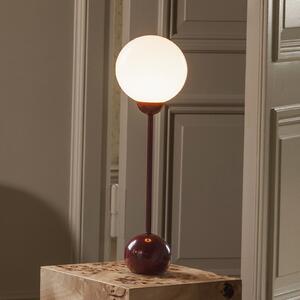 Globen Lighting namizna svetilka Ripley, rdeča, višina 52 cm, železo/steklo, Rdeča, Dnevna soba / jedilnica, Kovina, Dizajn
